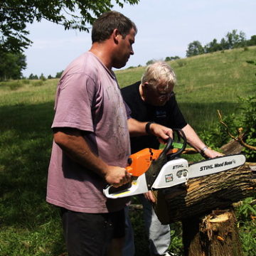 Greg & Troy trimming