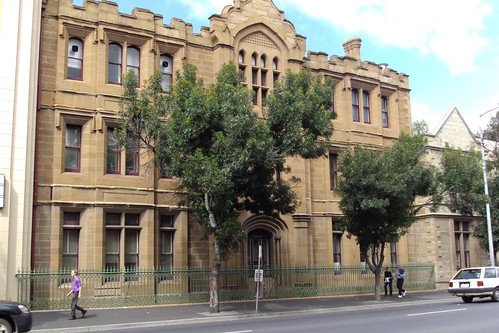 Hobart. Sandstone gothic building.