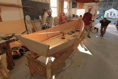 IMG_8226 - Port Hadlock WA - Northwest School of Wooden Boatbuilding - Skiff Construction - Bruce Blatchley section - Atkin Flipper dinghy - contemporary style