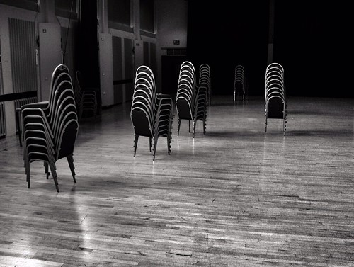 What the chairs do in the dancehall when the people have left