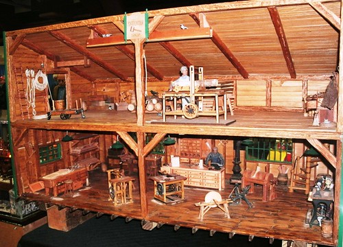 1848 Carpenter Shop 1/12 Scale Model Engineering by Jack L of Rochester MI, Yack Arena,  NAMES Convention, Wyandott MI, 4-2014