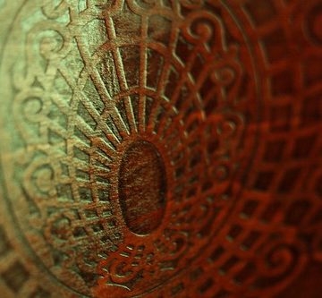 Decorations on a wooden chair