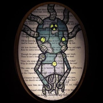 #biopunk #steampunk #robots #science #cute #woodwork #inideart #indie #geek #radioactive #horror #handmade #sketch #copic #markers #illustration #books