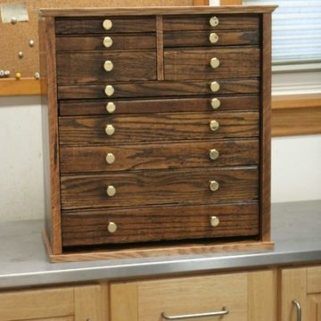 New Wood Tool Box, Machinist Chest,  used drawers. I made a box for the excess Gerstner drawer  accumulation. 10-2014