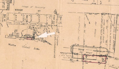 Location of areas used by many Tuncurry boatbuilders