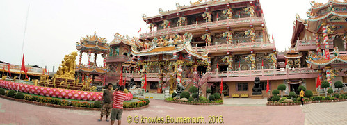 Naja Chinese temple, also known as Thepsathit Phra Kiti Chalerm Chinese Shrine, Angsila, Chonburi Province, Thailand.