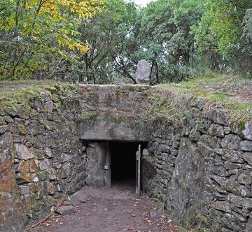 Outside a Tumulus, Carnac, Brittany, France