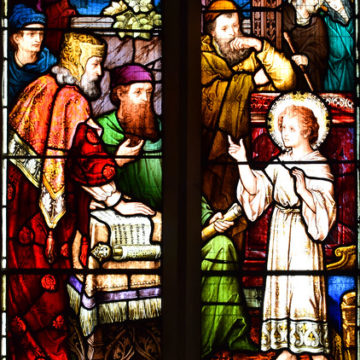 The Young Christ preaching in the Temple (Mayer & Co)