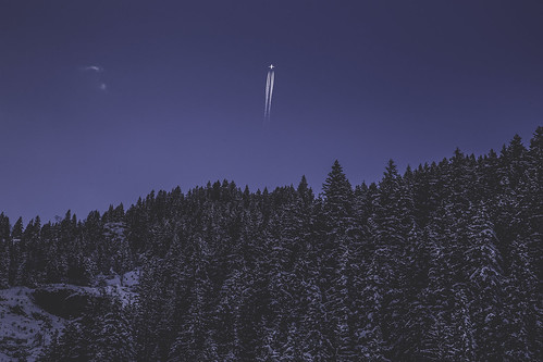 Plane over the Mountains