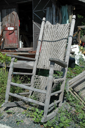 Old Wooden Rocking Chair