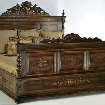 Wood carving bed design