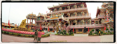 Naja Chinese temple in 2011 also known as Thepsathit Phra Kiti Chalerm Chinese Shrine, near Angsila,Chon Buri District, Chon Buri, Thailand.2