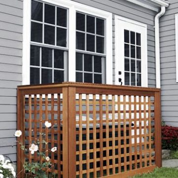 Cedar Lattice Screen