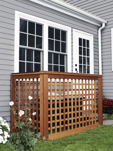 Cedar Lattice Screen