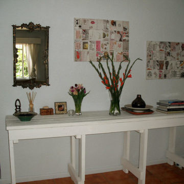 re-tooled woodworking bench