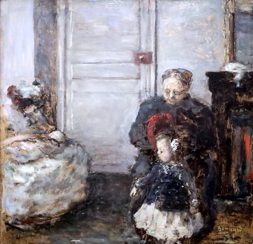 IMG_9220 Pierre Bonnard. 1867-1947.  Paris.  Intérieur, femme et enfant. Interior, woman and child. 1899.     Paris Orsay.