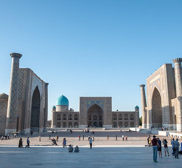 The Registan in Samarkand, Uzbekistan