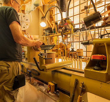 Man working lathe 1