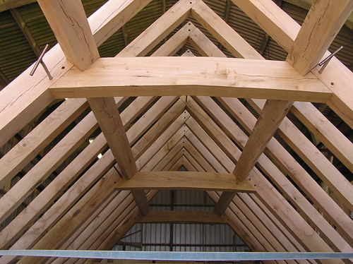 Clasped Purlin roof in workshop