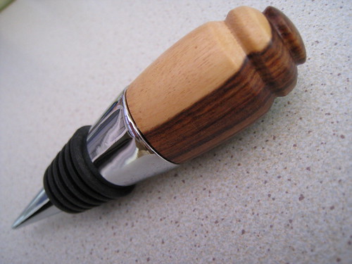 Bocote Wood Wine Bottle Stopper