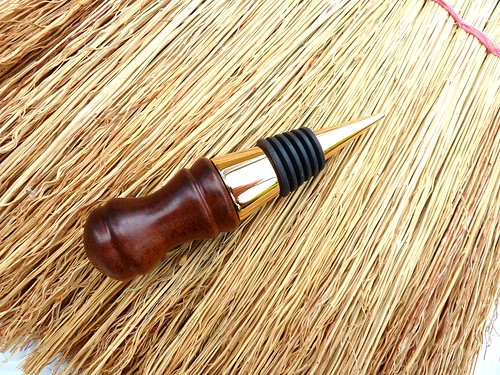 Anjan Wood Wine Bottle Sopper