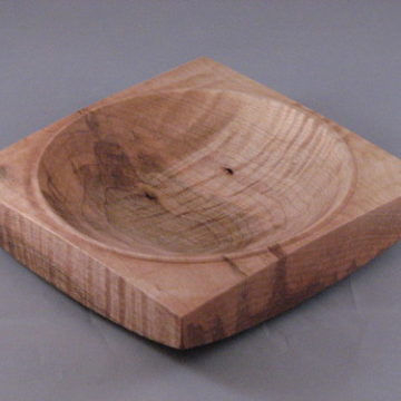 curly maple dish