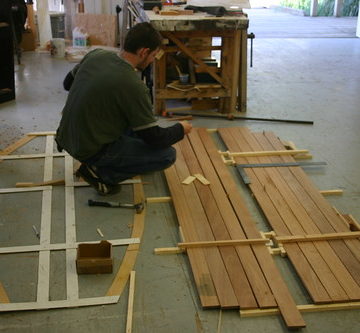 Building floorboards for the Haven 12-1/2 sloop