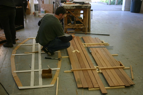 Building floorboards for the Haven 12-1/2 sloop