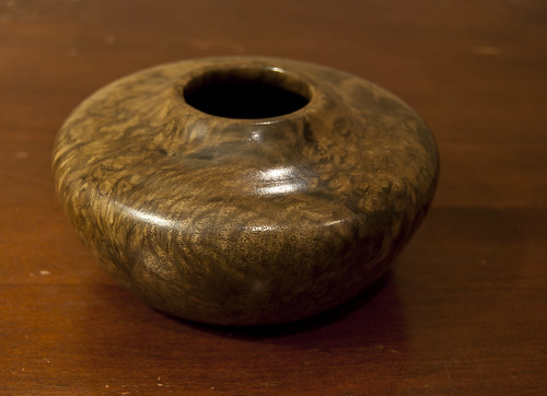 Claro Walnut Burl Vase