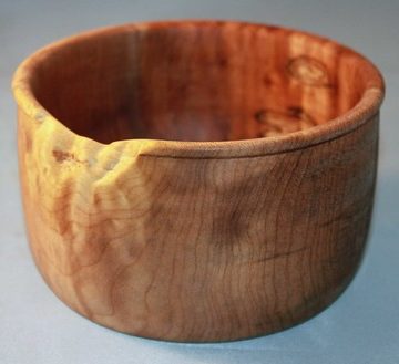 spalted curly maple bowl