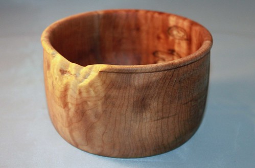 spalted curly maple bowl